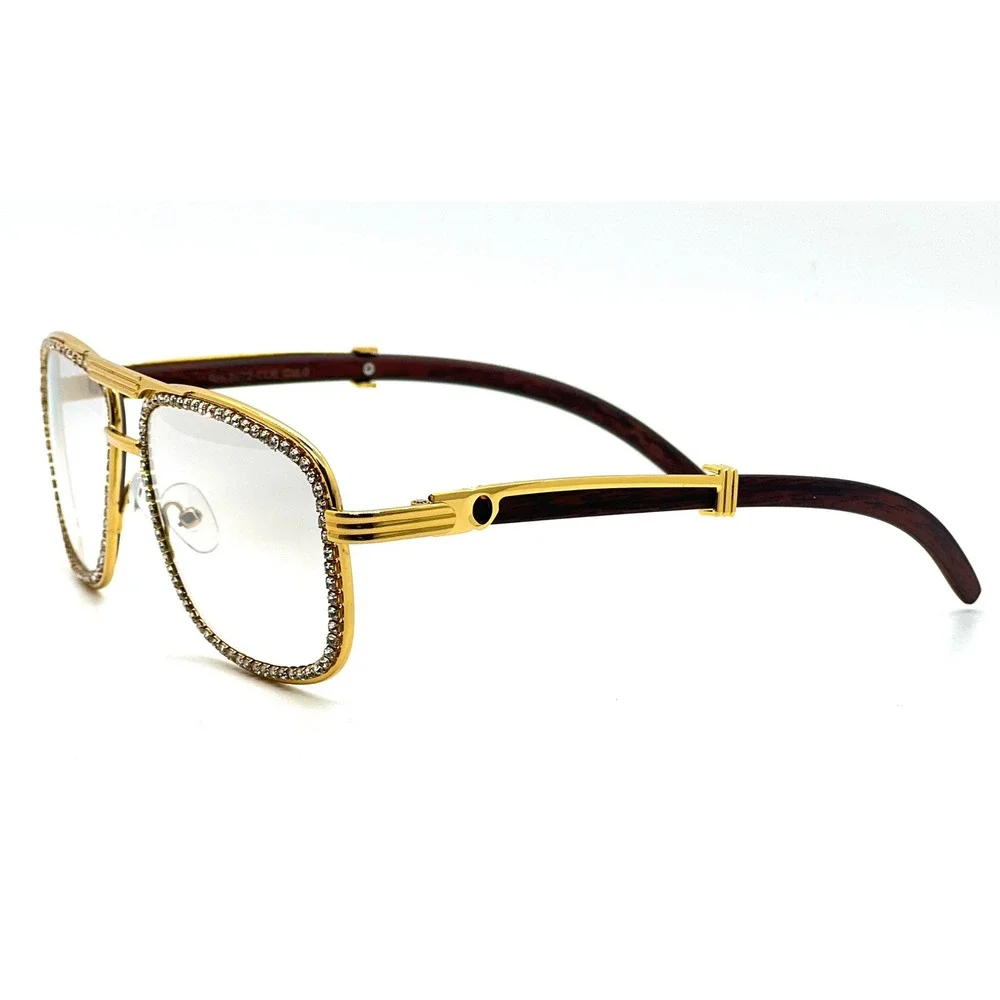 Diamond Men Sunglasses Hip Hop Fashion Square Buffs Cholo Gangster Party Outside